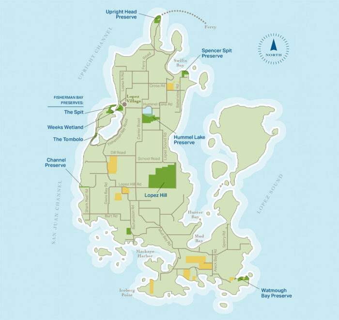 Lopez Island Map – San Juan County Conservation Land Bank