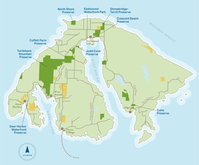 Orcas Island Map – San Juan County Conservation Land Bank